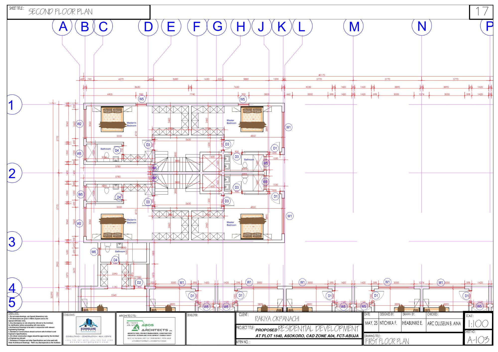 Second Floor Plan — Detail